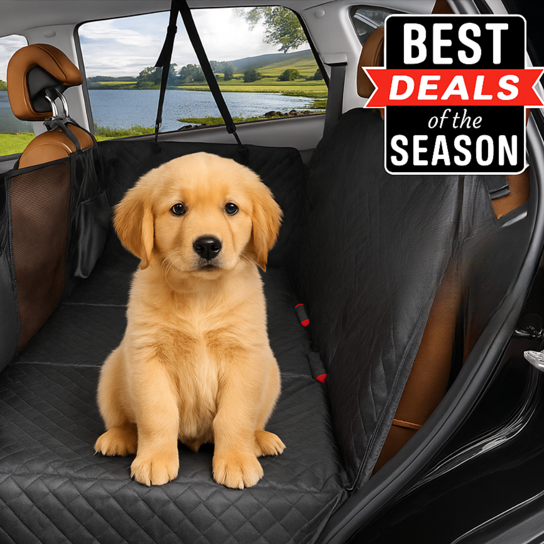 Waterproof Hard-Base Car Seat Cover & Hammock